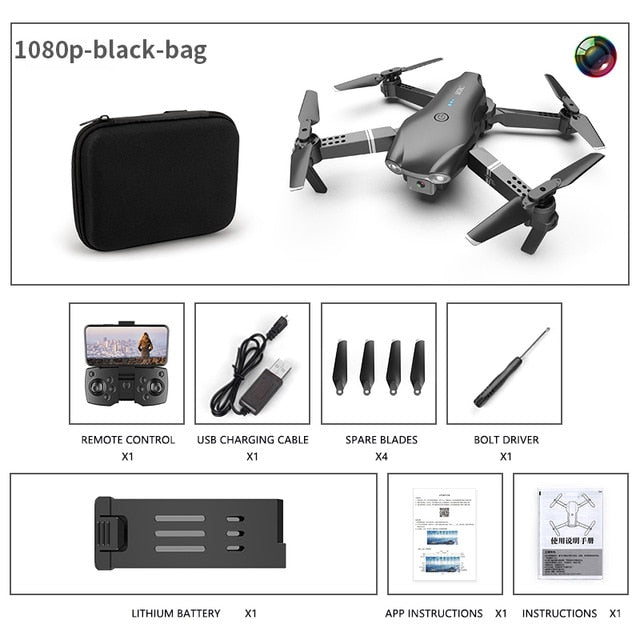 XKJ S602 RC Drone 4K HD Dual Camera Professional Aerial Photography WIFI FPV Foldable Quadcopter Height Hold DronToy