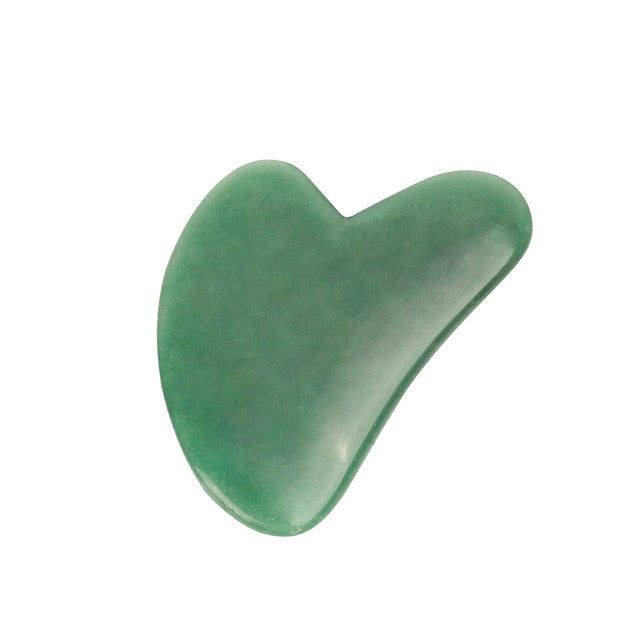 Natural Jade Gua sha Stone Board Massage Rose Quartz Guasha Plate Jade Face Massager Scrapers Tools For Face Neck Back Body