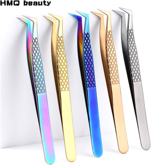 100% Closed High Quality New Style Premium Eyelashes Tweezers Hand anti-slip design Improve for 3D 6D Lashes Extensions