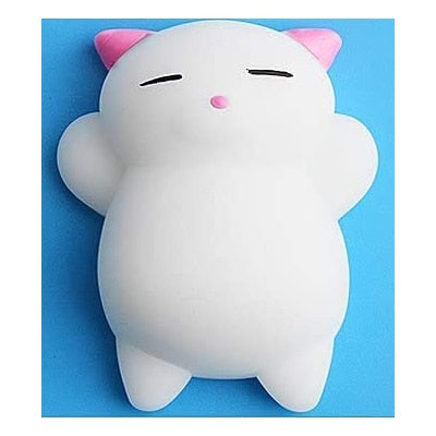 Mochi Squishy Animal Toys Stress Relief Toys Mochi Animals Toys  Mini Animals Cat Cute Kawaii Decompression Toy Christmas Gift