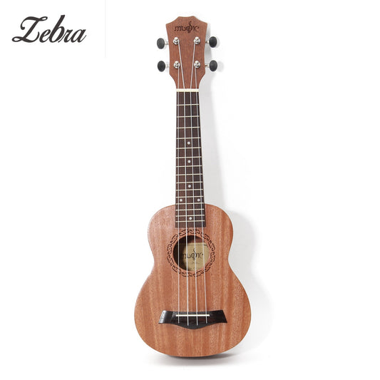 Zebra Spring 21 inch 15 Frets Mahogany Soprano Ukulele Guitar Sapele Rosewood 4 Strings Hawaiian Guitar Musical Instruments