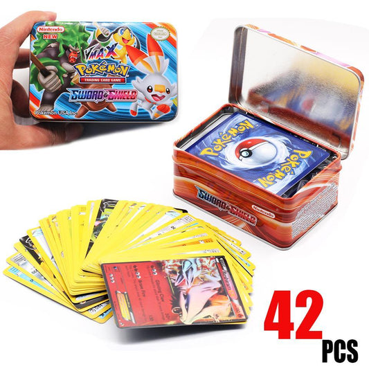 42PCS/BOX SUN&MOON TEAM UP GX MEGA Pokemon Shining Card Game Battle Carte Trading Cards Game Children Pokemons Toys for children