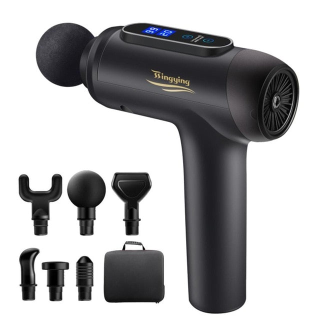 Massage Gun Fascia Gun Deep Muscle Relax Massage Electric Massager Fitness Equipment Noise Reduction Design For Male Female