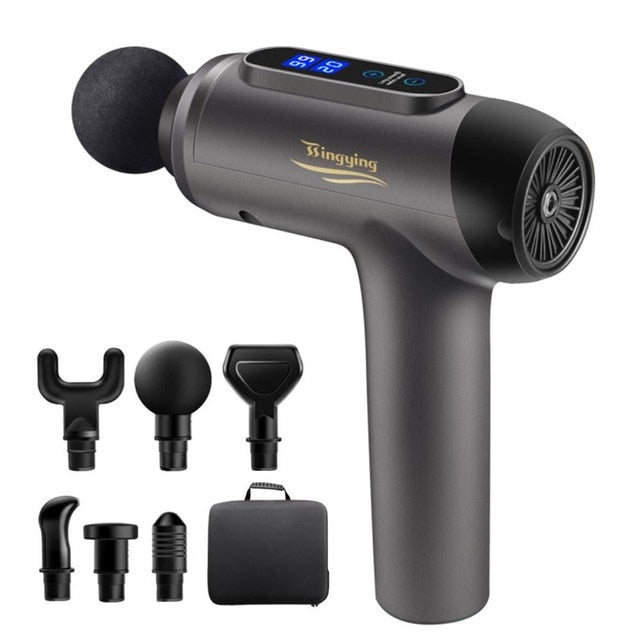 Massage Gun Fascia Gun Deep Muscle Relax Massage Electric Massager Fitness Equipment Noise Reduction Design For Male Female