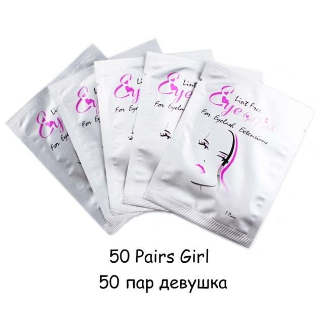 10/20/50/100 Pairs Eyelash Extension Paper Patch Grafted Eye Stickers Eyelash Under Eye Pads Lint Free Hydrating Eye Paper Patch