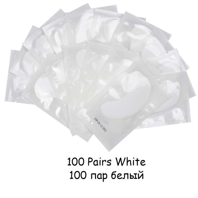 10/20/50/100 Pairs Eyelash Extension Paper Patch Grafted Eye Stickers Eyelash Under Eye Pads Lint Free Hydrating Eye Paper Patch