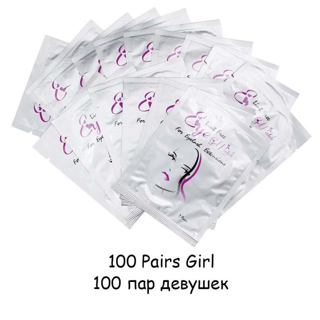 10/20/50/100 Pairs Eyelash Extension Paper Patch Grafted Eye Stickers Eyelash Under Eye Pads Lint Free Hydrating Eye Paper Patch