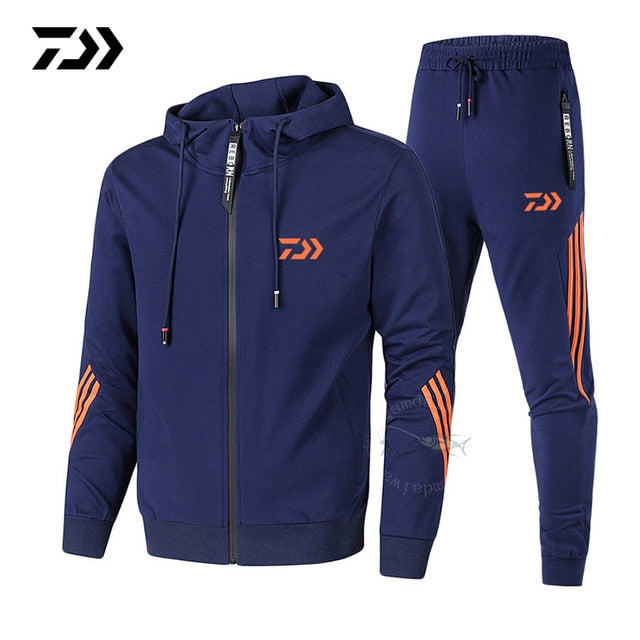 Daiwa Fishing Clothing Spring Autumn 2020 Fishing Suit Cotton Outdoor Camping Hiking Sport Set Striped Clothes Fishing Suits