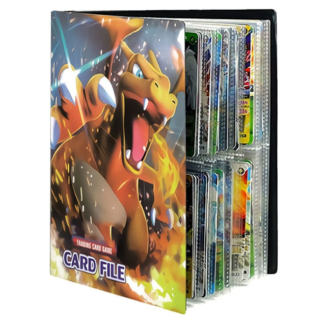 240pcs Cartoon Anime Pokemon Cards Album Book Game Card EX GX Collectors Binder Folder Children Loaded List Holder Capacity Toys