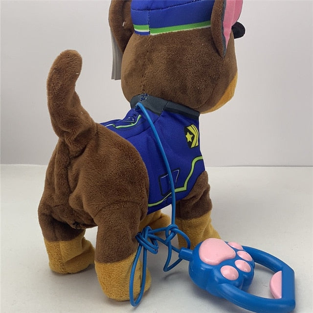 1pcs New Electric Walking Dog Plush Toy Stuffed Animal Handle Control Electronic Music Puppy Toys for Children Christmas Gifts