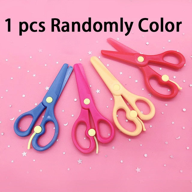 48pcs Children Cartoon DIY Colorful Paper Cutting Folding Toys kingergarden Kids Educational  Art Craft with scissor Tools Gifts