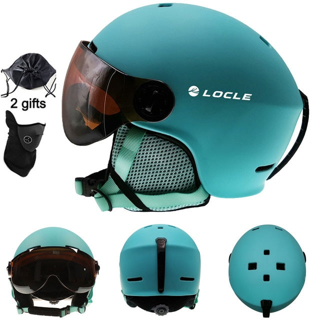 LOCLE Skiing Helmet Ultralight PC+EPS CE EN1077 Men Women Ski Helmet Outdoor Sports Snowboard/Skateboard Helmet