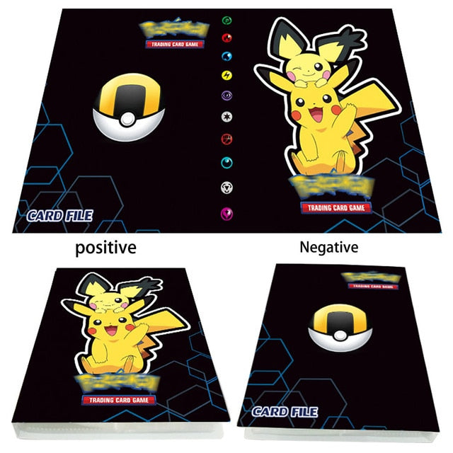 240Pcs Pokemon Cards Album Book Cool Collections Cartoon Anime Game Binder Folder Top Loaded List Toys Gift for Children