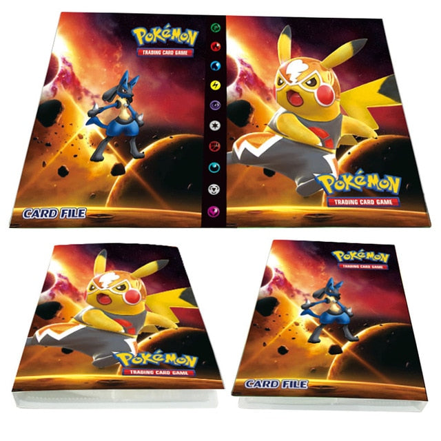 240Pcs Pokemon Cards Album Book Cool Collections Cartoon Anime Game Binder Folder Top Loaded List Toys Gift for Children