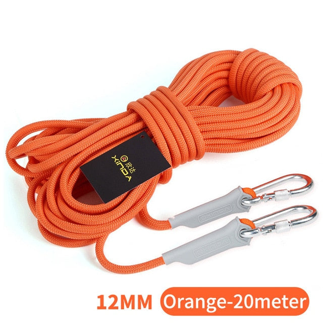 XINDA 10M Professional Rock Climbing Cord Outdoor Hiking Accessories Rope 9.5mm Diameter 2600lbs High Strength Cord Safety Rope