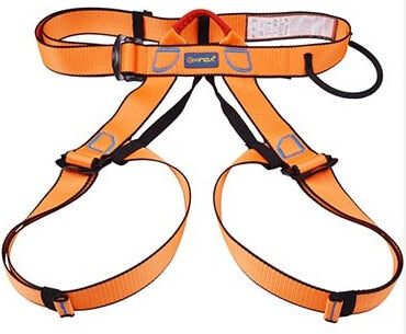 Xinda Professional Outdoor Sports Safety Belt Rock Mountain Climbing Harness Waist Support Half Body Harness Aerial Survival