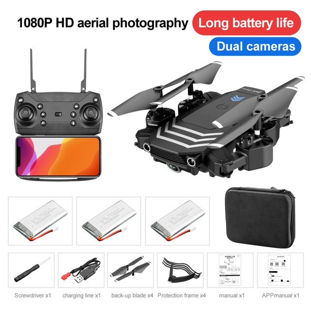 2021 New RC Drone LS11PRO WIFI FPV With 4K HD Camera Hight Hold Mode One Key Return Foldable Arm Quadcopter Drone For Gift