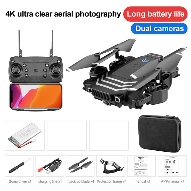 2021 New RC Drone LS11PRO WIFI FPV With 4K HD Camera Hight Hold Mode One Key Return Foldable Arm Quadcopter Drone For Gift