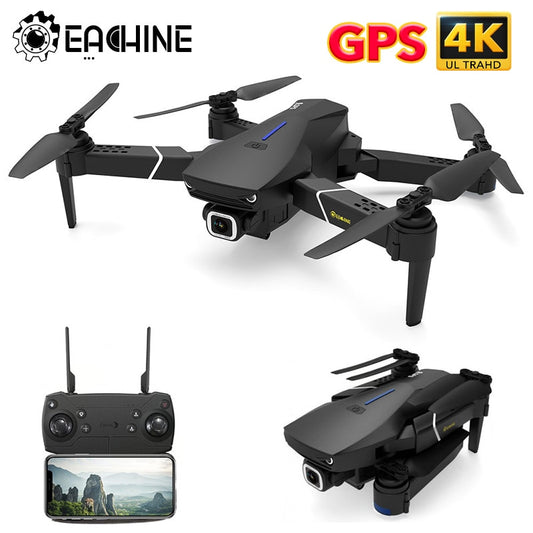 Eachine E520S RC Quadcopter Drone Helicopter with 4K Profesional HD Camera 5G WIFI FPV Racing GPS Wide Angle Foldable Toys RTF