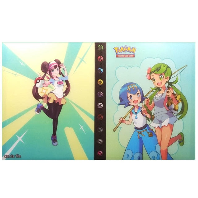 240Pcs Pokemon Cards Album Book Cool Collections Cartoon Anime Game Binder Folder Top Loaded List Toys Gift for Children