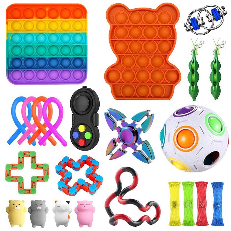 Fidget Toys Anti Stress Toy Set  Strings Marble Relief Gift for Adults Girl Children Sensory Stress Relief  Antistress Toys