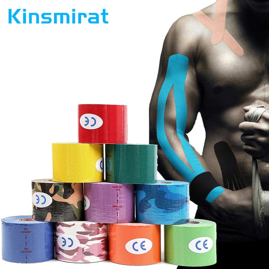 1pcs Kinesiology Tape for Physical Therapy Sports Athletes–Latex Free Elastic Water Resistant for Knee Elbow Shoulder Muscle