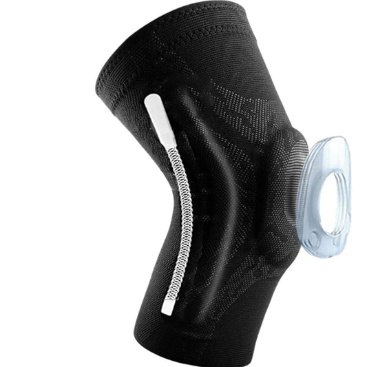 Veidoorn 1 pcs Knee Patella Protector Brace Silicone Spring Knee Pad Basketball Running Compression Knee support Sleeve