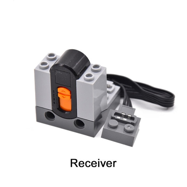 High-tech Power Function Extension Wire Servo Train Motor IR Remote Control Receiver Battery Box Parts For DIY Car Truck Creator