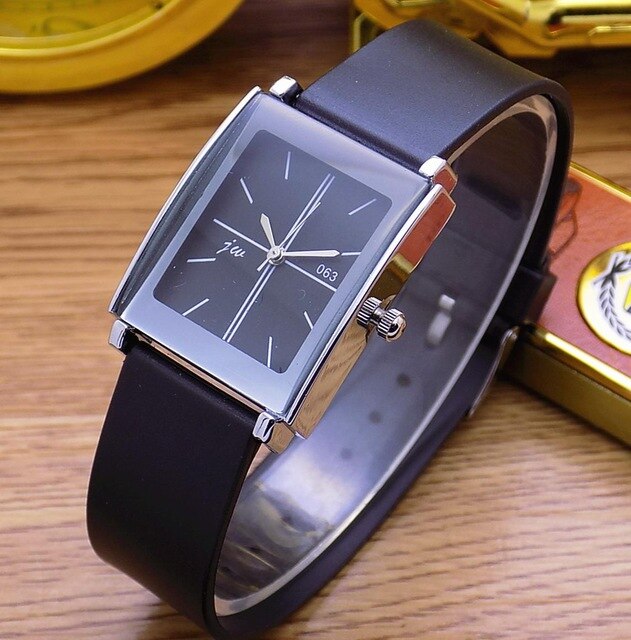 Fashion Jw Brand Casual Quartz Women Men Lover Clock Leather Strap Student Watch Business Square Wristwatches Relogio Masculino